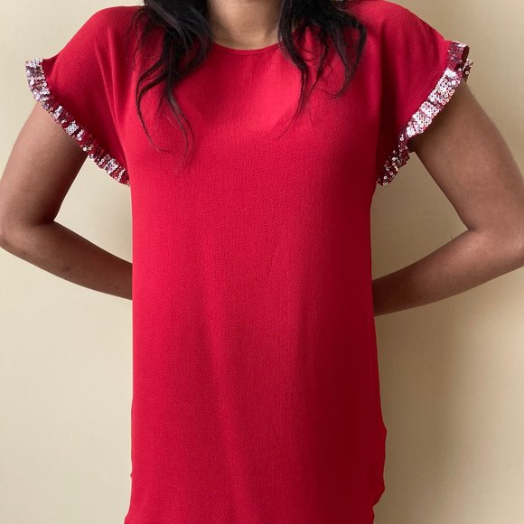 NWT Bling and Red Michael Kors Top/Blouse - Picture 1 of 3